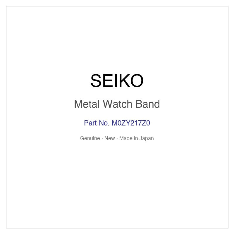 SEIKO M0ZY217Z0 Metal Watch Band for SSVW160 SSVW210 SSVW210J and More Models