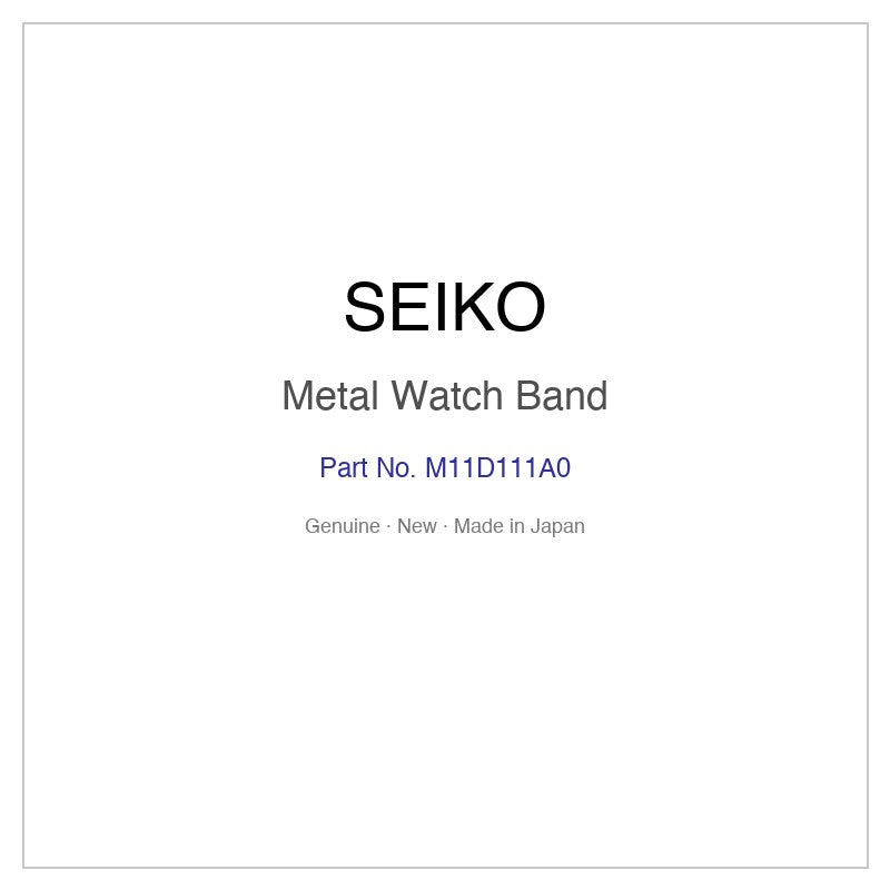 SEIKO M11D111A0 Metal Watch Band for SSVN038 SSVN038J and More Models