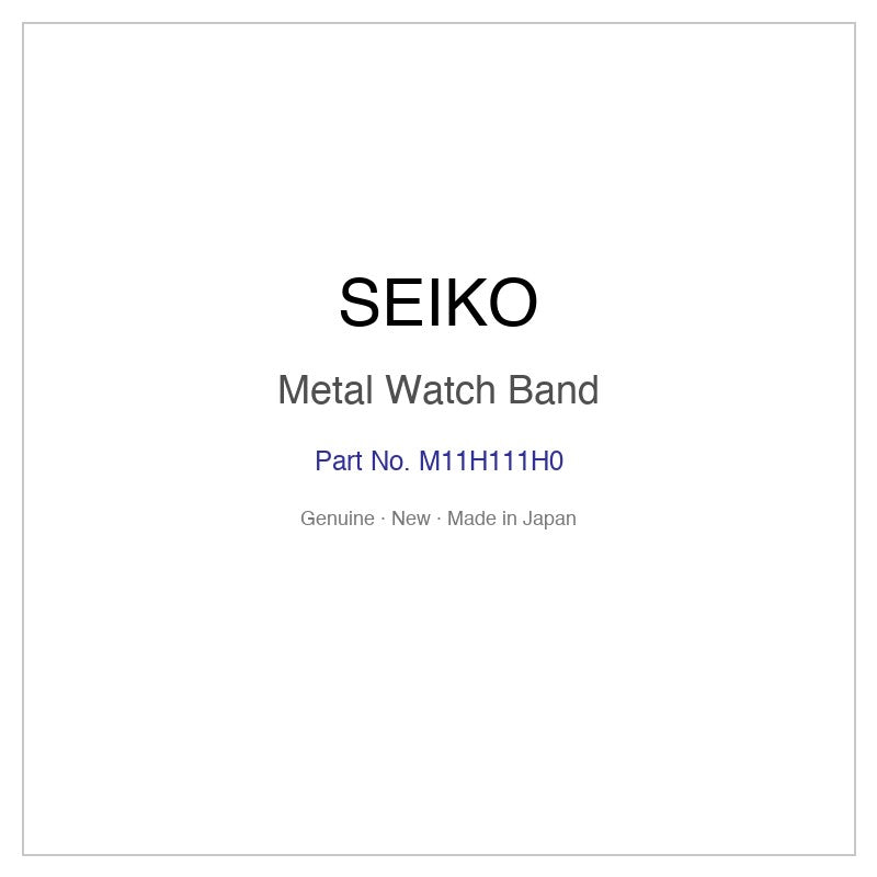SEIKO M11H111H0 Metal Watch Band for SBXY020 and More Models