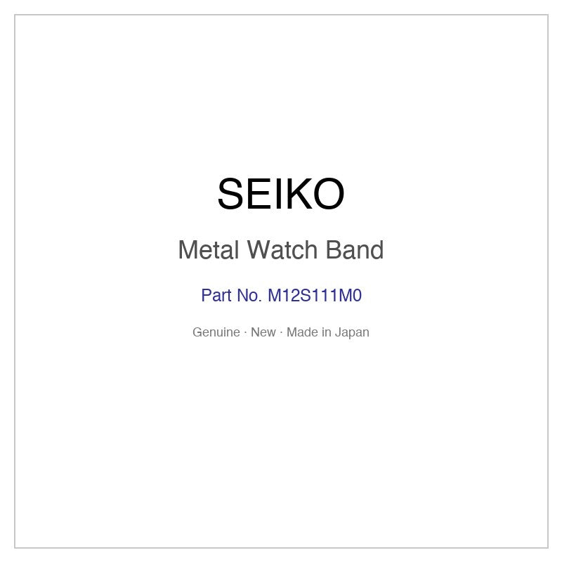 SEIKO M12S111M0 Metal Watch Band for SBXY087 and More Models