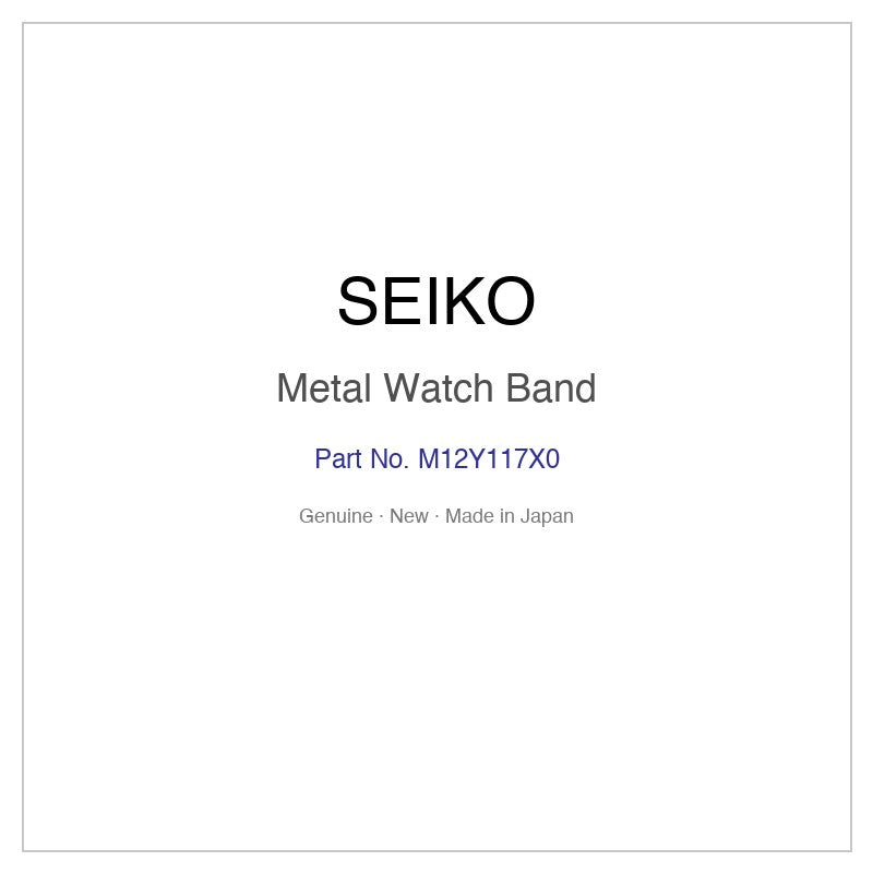 SEIKO M12Y117X0 Metal Watch Band for SSQW082 SSQW082J and More Models