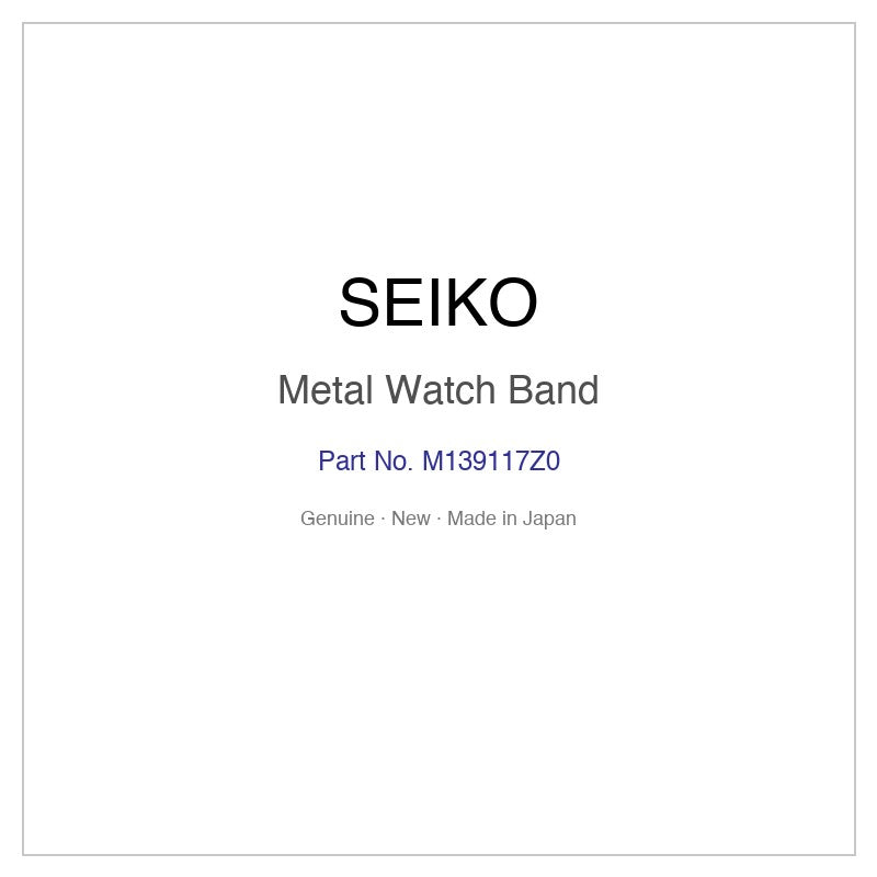 SEIKO M139117Z0 Metal Watch Band for SSQW092 and More Models