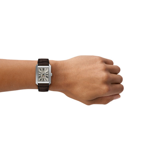 ME3272 FOSSIL Carraway White Dial Stylish Design Water Resistant Quartz Movement Comfortable Strap