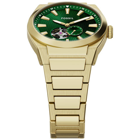 ME3276 FOSSIL Everett Green Dial Stylish Design Water Resistant Quartz Movement Classic Casual Watch
