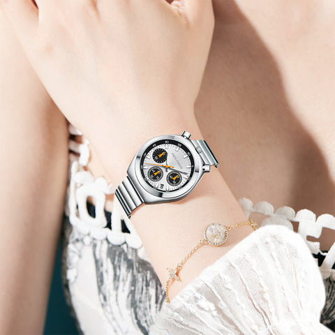 MF0491L-01 1 Mini Focus 38mm Stylish Design Water Resistant Quartz Movement Elegant Leather Strap