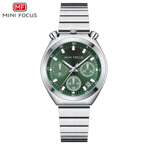 MF0491L-03 3 Mini Focus 38mm Elegant Design Water Resistant Quartz Movement Stylish Leather Strap