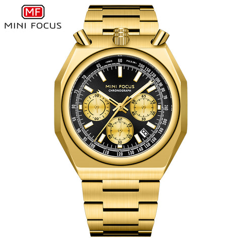 MF0601G-05 5 Mini Focus Stylish Quartz Watch 43.8mm Water Resistant Elegant Design Comfortable Fit