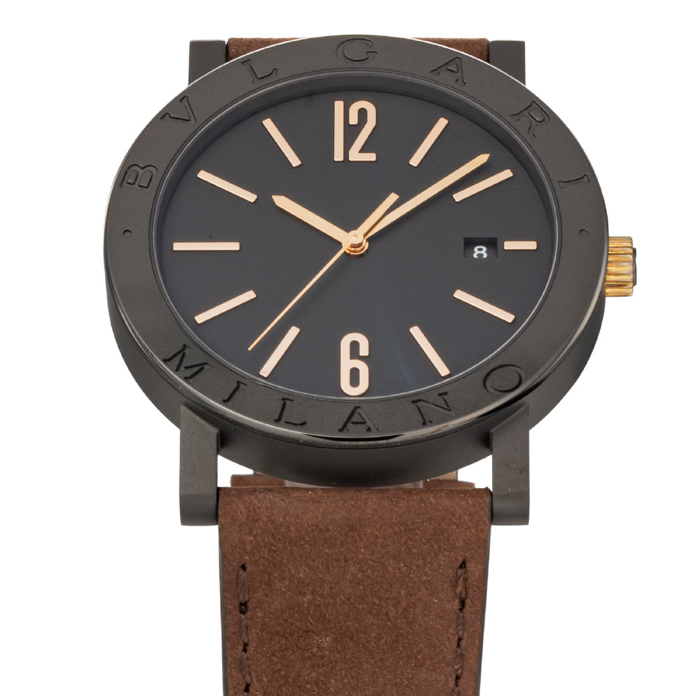 BVLGARI BB41BTDLCCL/MILANO Watch - Bvlgari Bvlgari Cities Milano - 2-Year Warranty, Black Luxury Watch, Parallel Import (Imag