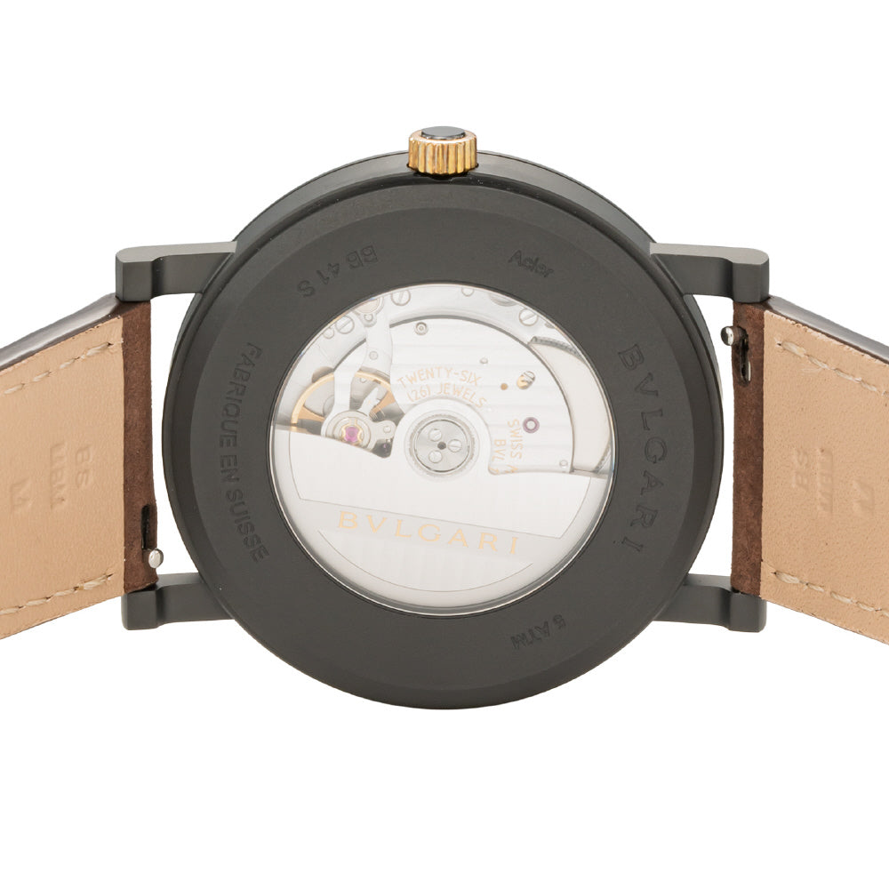 BVLGARI BB41BTDLCCL/MILANO Watch - Bvlgari Bvlgari Cities Milano - 2-Year Warranty, Black Luxury Watch, Parallel Import (Imag