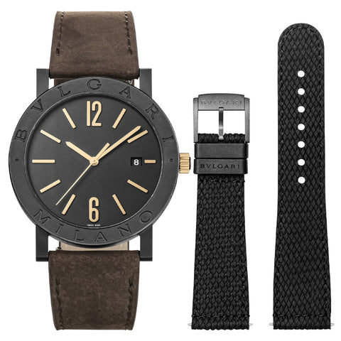 BVLGARI BB41BTDLCCL/MILANO Watch - Bvlgari Bvlgari Cities Milano - 2-Year Warranty, Black Luxury Watch, Parallel Import (Imag