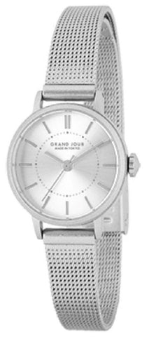 Sun Flame MJ-GJUA09-S Watch - Fashion Watch GRAND JOUR Made in Tokyo Silver Elegant Design Water Resistant Durable Build