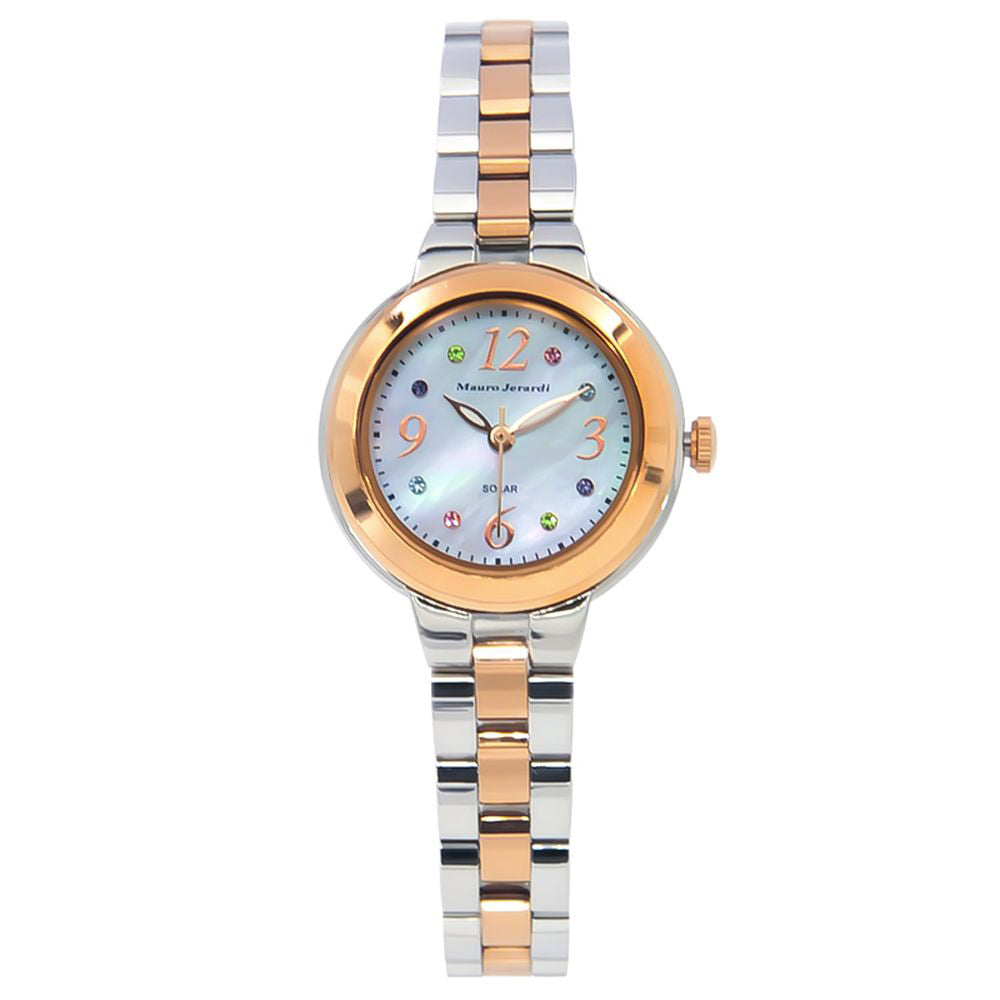 Mauro Gelardi MJ0561 Watch - Solar-Powered Women's Watch Elegant Design Water Resistant Lightweight Stylish