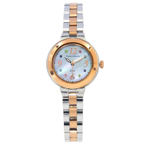 Mauro Gelardi MJ0561 Watch - Solar-Powered Women's Watch Elegant Design Water Resistant Lightweight Stylish