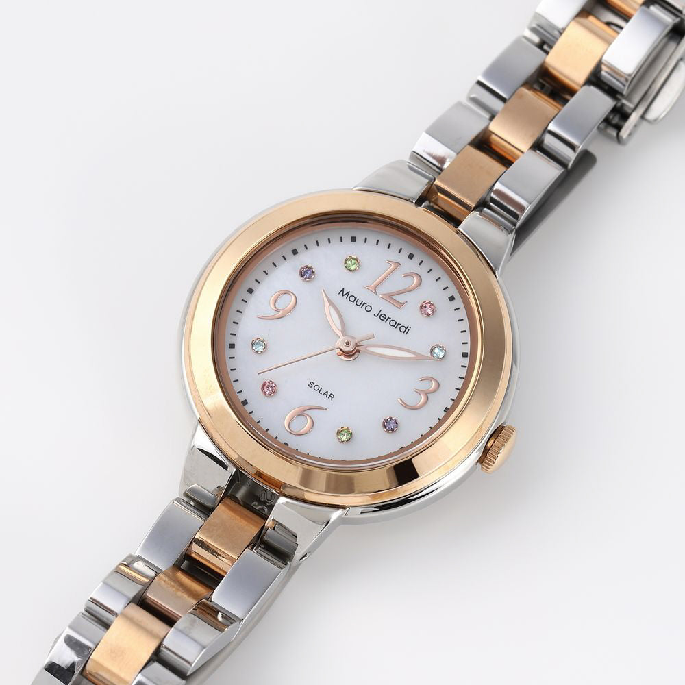 Mauro Gelardi MJ0561 Watch - Solar-Powered Women's Watch Elegant Design Water Resistant Lightweight Stylish (Image 3)