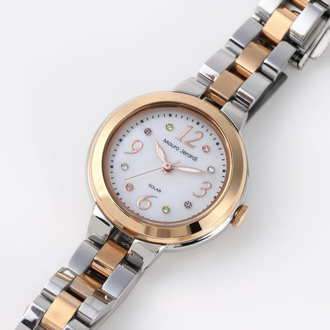 Mauro Gelardi MJ0561 Watch - Solar-Powered Women's Watch Elegant Design Water Resistant Lightweight Stylish (Image 3)