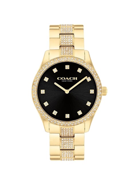 COACH 14400035 Watch - Black Brooks with 2 Year Warranty Stylish Design Durable Quality Perfect for Everyday Use