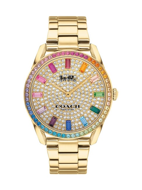 COACH 14503657 Watch - COACH PRESTON 2-Year Warranty Gold - Premium Quality Parallel Import Handbag