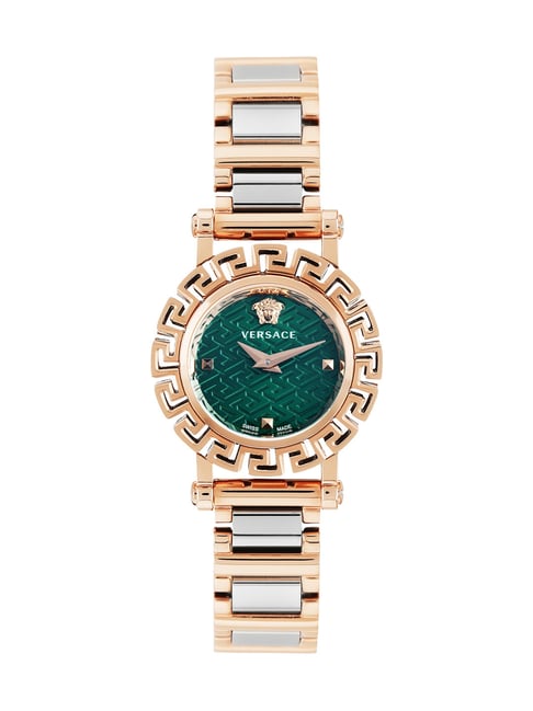 VERSACE VE2Q00724 Watch - Couture Green Watch with 2 Year Warranty, Elegant Design, Water Resistant and Timeless Style