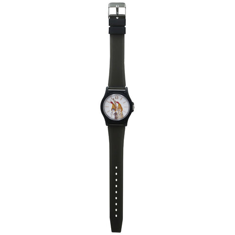 MSD001-6(CBK) ) Mofusand PVC Watch Clear Black Lightweight Water-Resistant Cute Design
