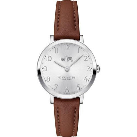 COACH 14503228 Watch - Perry Silver Watch with 2 Year Warranty Stylish Design Water Resistant Durable Quality Timepiece