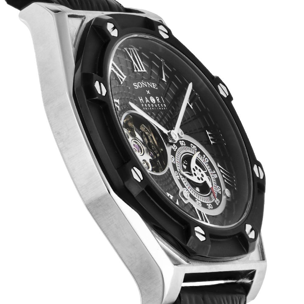IPPO JAPAN WATCH N030SSBK Watch - SONNE×HAORI Men's Watch 1-Year Warranty Premium Black Design Water Resistant Stylish (Image