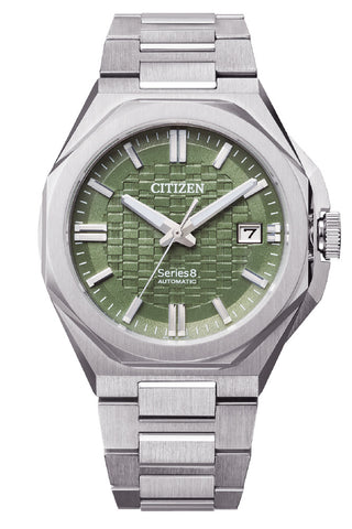 CITIZEN NB6080-51W Series 8 Mechanical Watch Stainless Steel Automatic Movement Water Resistant 40mm Case