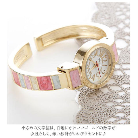 plaisir NCM-074 Watch - Nickel-Free Bangle Watch Elegant Design Durable Stainless Steel Water-Resistant (Image 10)