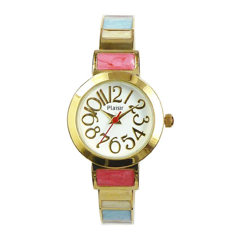 plaisir NCM-074 Watch - Nickel-Free Bangle Watch Elegant Design Durable Stainless Steel Water-Resistant
