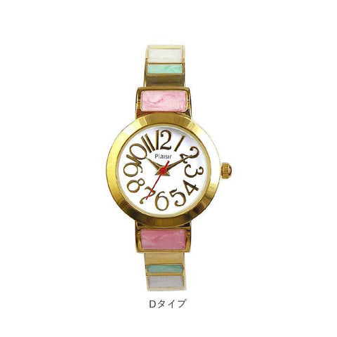plaisir NCM-074 Watch - Nickel-Free Bangle Watch Elegant Design Durable Stainless Steel Water-Resistant (Image 2)