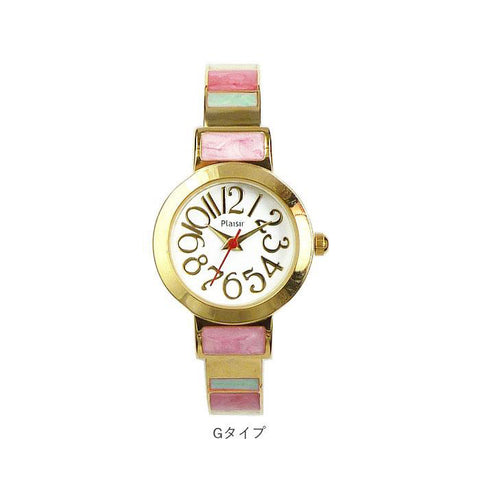 plaisir NCM-074 Watch - Nickel-Free Bangle Watch Elegant Design Durable Stainless Steel Water-Resistant (Image 4)
