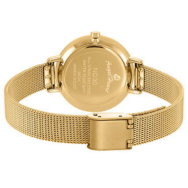 Angel Heart ND30YG Watch - Elegant Design Water Resistant 1-Year Warranty White Dial Authentic (Image 3)