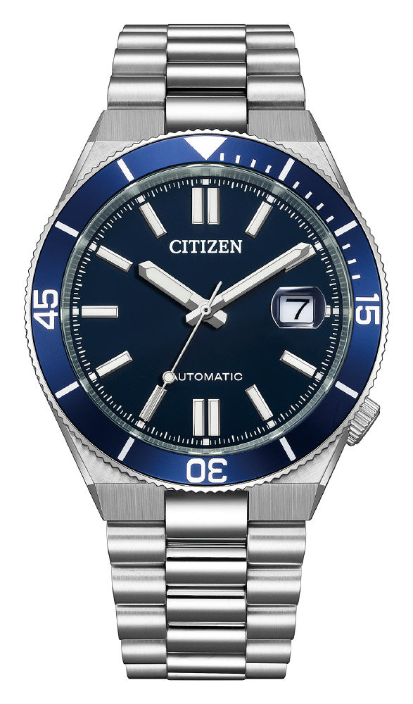 CITIZEN NJ0230-59L Watch - Mechanical Movement Stainless Steel Case Blue Dial Water Resistant 40mm