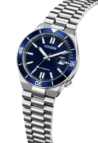 CITIZEN NJ0230-59L Watch - Mechanical Movement Stainless Steel Case Blue Dial Water Resistant 40mm (Image 5)
