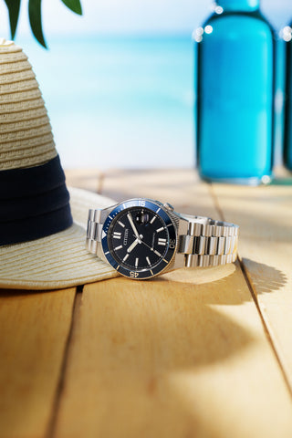 CITIZEN NJ0230-59L Watch - Mechanical Movement Stainless Steel Case Blue Dial Water Resistant 40mm (Image 9)