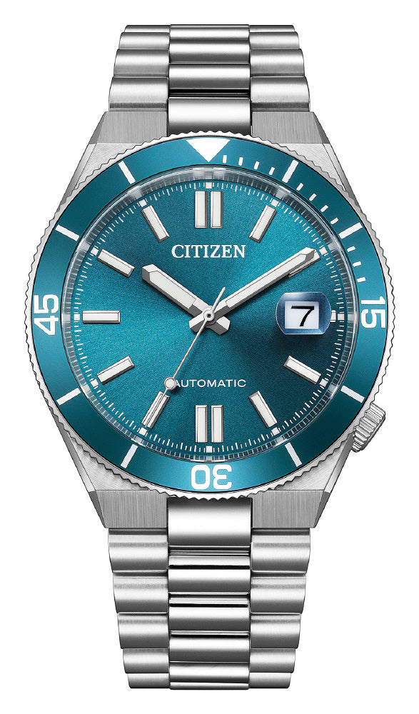 CITIZEN NJ0231-56L Watch - Mechanical Movement Stainless Steel Case Blue Dial Water Resistant Elegant Design