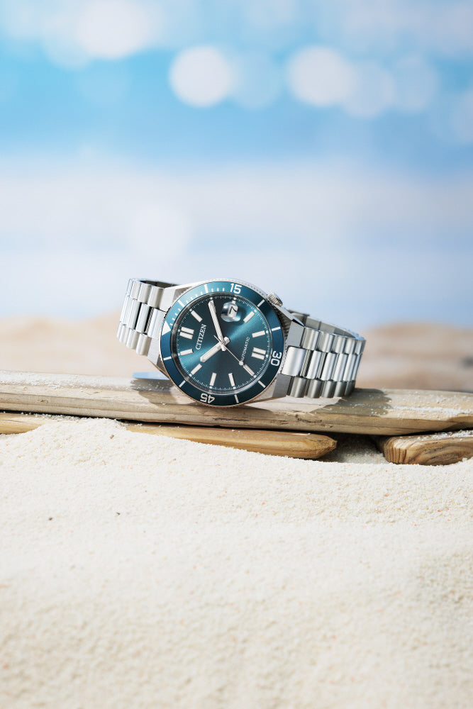 CITIZEN NJ0231-56L Watch - Mechanical Movement Stainless Steel Case Blue Dial Water Resistant Elegant Design (Image 6)