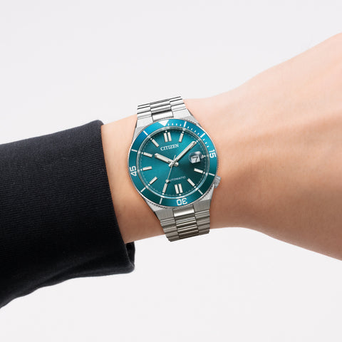 CITIZEN NJ0231-56L Watch - Mechanical Movement Stainless Steel Case Blue Dial Water Resistant Elegant Design (Image 7)