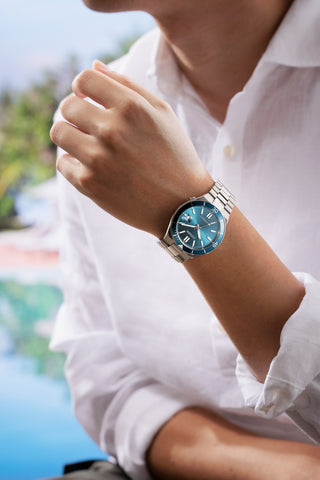 CITIZEN NJ0231-56L Watch - Mechanical Movement Stainless Steel Case Blue Dial Water Resistant Elegant Design (Image 8)