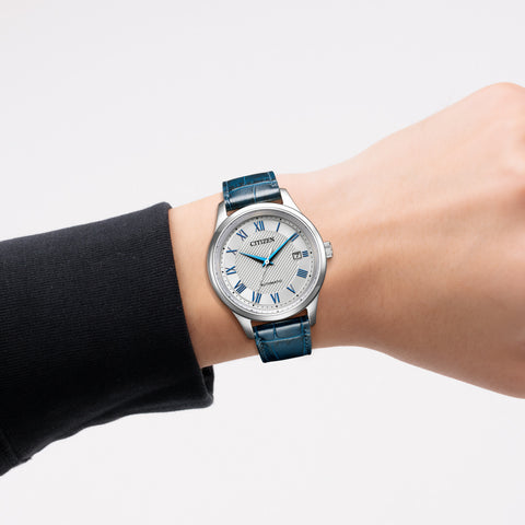 CITIZEN NJ0250-01A Mechanical Watch - Stainless Steel Case - Automatic Movement - Water Resistant - Classic Design