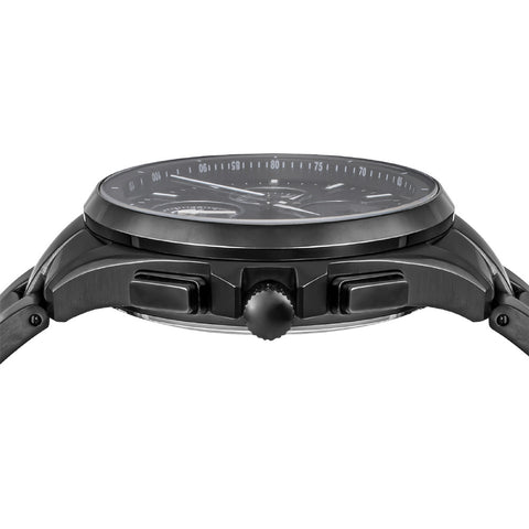 NLUS41BKELT Luce Solar Eco-Friendly Watch 1-Year Warranty Black Stainless Steel Elegant Design