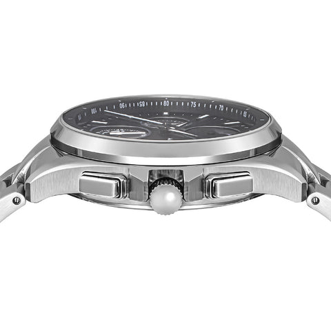 NLUS41SSELT Luce Solar Silver Watch Eco-Friendly Solar Power 1-Year Warranty Stylish Design Water Resistant