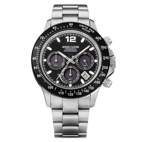 NLUS44SBK-BK NLUS44SBK-BK Watch - Luce Solar Eco-Friendly Timepiece 1-Year Warranty Stylish Black Design Water Resistant