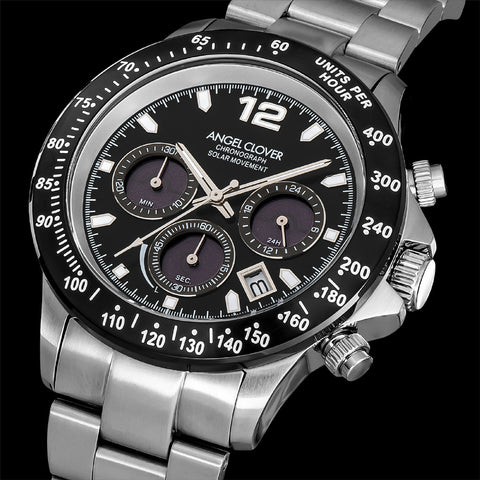 NLUS44SBK-BK NLUS44SBK-BK Watch - Luce Solar Eco-Friendly Timepiece 1-Year Warranty Stylish Black Design Water Resistant (Ima