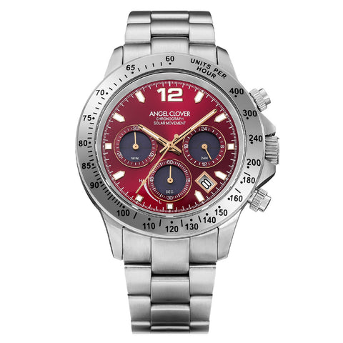 NLUS44SSVRE Luce Solar Silver Bezel Eco-Friendly Solar Power 1-Year Warranty Stylish Design