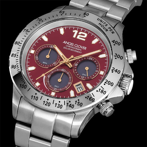 NLUS44SSVRE Luce Solar Silver Bezel Eco-Friendly Solar Power 1-Year Warranty Stylish Design