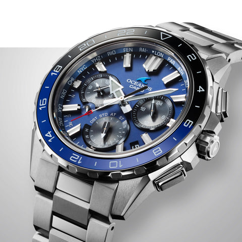 CASIO OCW-P3000-2AJF Bluetooth Solar Radio Controlled Watch Stylish Oceanus Design Water Resistant Features
