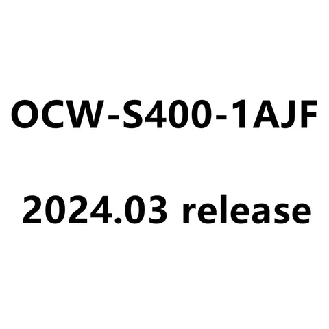 Casio Oceanus OCW-S400-1AJF  OCW-S400-1A  Manta S400 Series 2024.03 release Watch