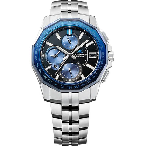Casio Men's OCEANUS Manta S6000 Series Solar Radio Bluetooth-Enabled Slim Case with Sapphire Bezel OCW-S6000-1AJF