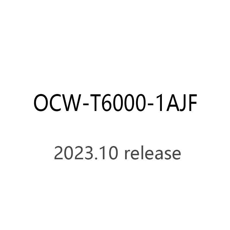 CASIO oceanus OCW-T6000-1AJF OCW-T6000-1A solar powered 10ATM watch 2023.10 Release - IPPO JAPAN WATCH 