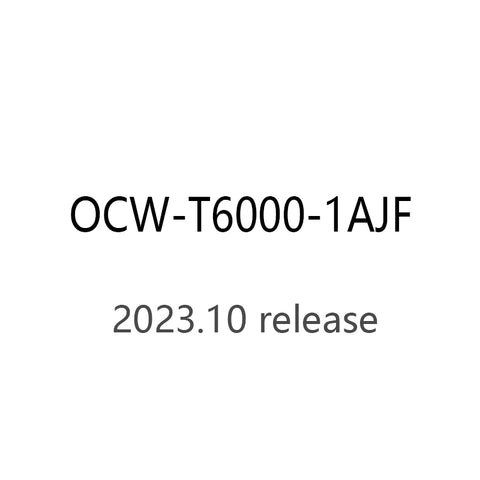 CASIO oceanus OCW-T6000-1AJF OCW-T6000-1A solar powered 10ATM watch 2023.10 Release - IPPO JAPAN WATCH 